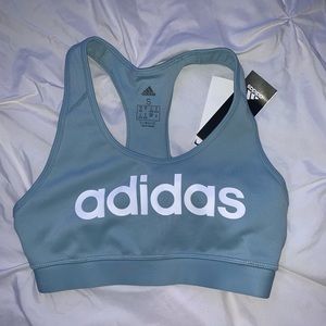 Adidas blue sports bra